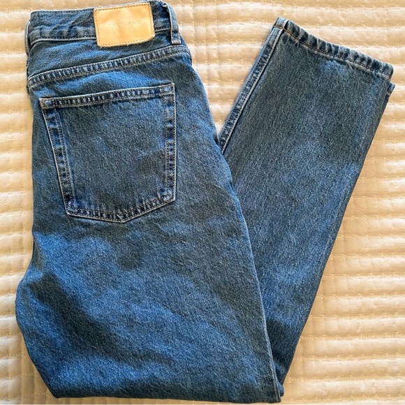 Everlane Womens High Rise Straight Leg “The Cheeky” Denim Jean, Size 28 Crop - Picture 8 of 8